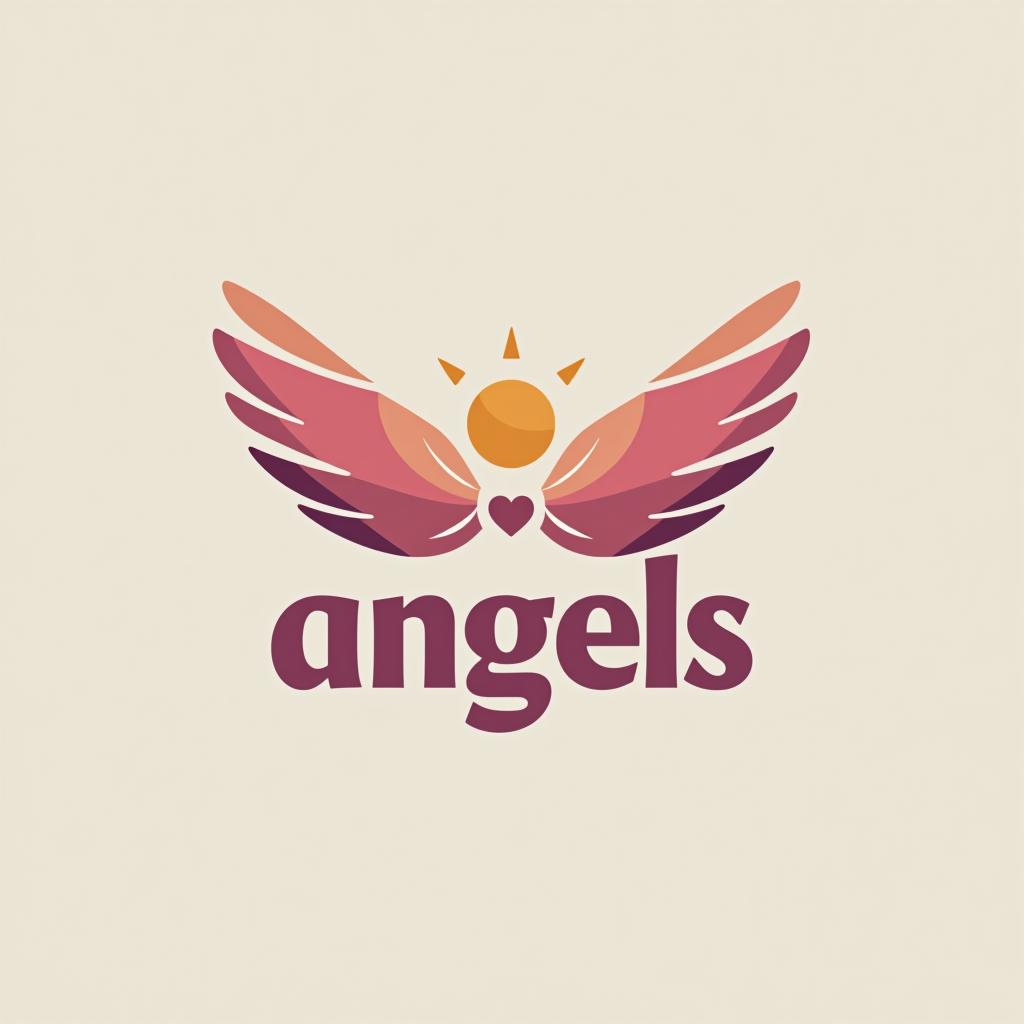  design a logo, in a geometric style. 水彩スタイル、水のロゴ、水色のグラデーションカラー、白背景。, with the text 'smile angels'.