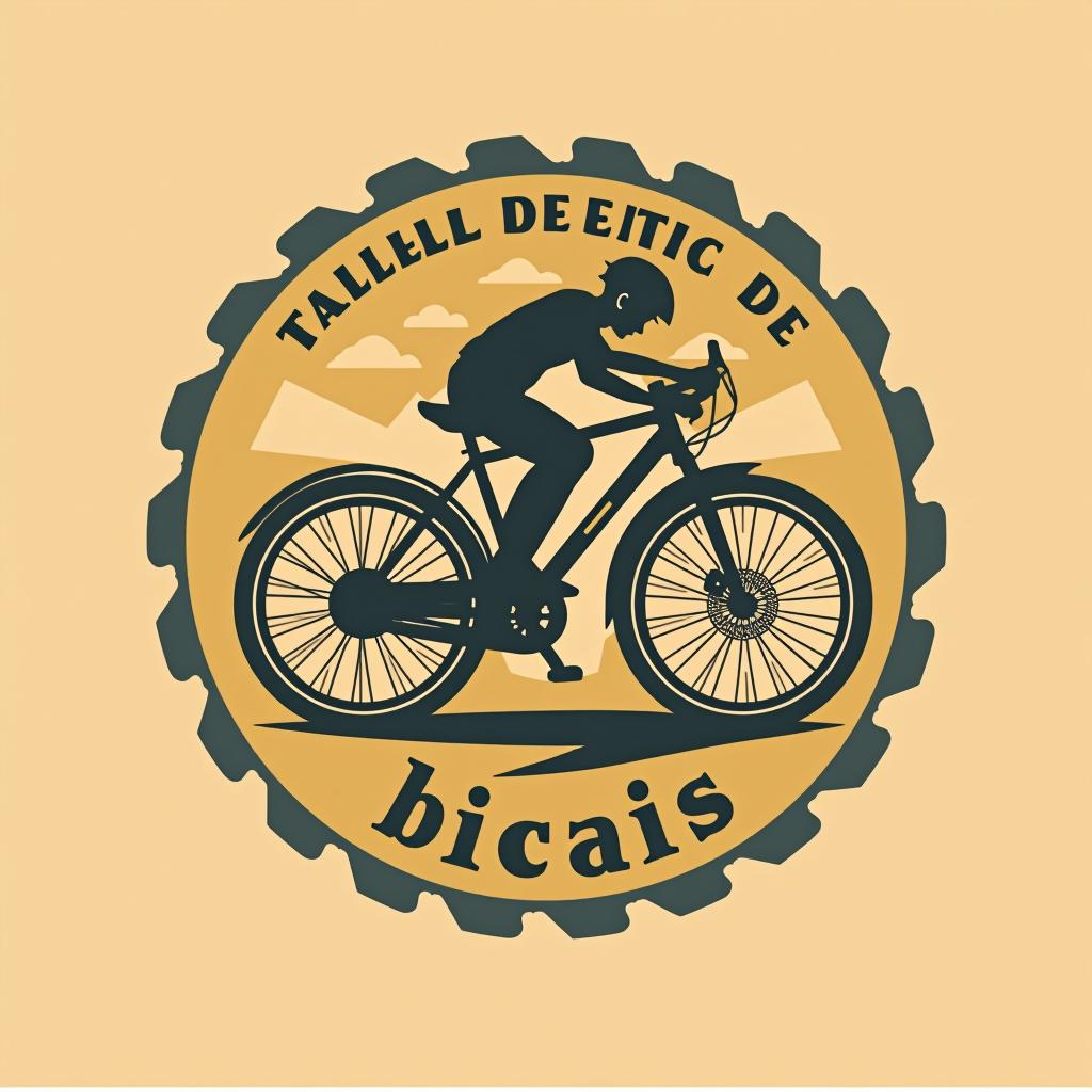  design a logo, taller mecanico de bicis , with the text 'taller de bicis asg'.