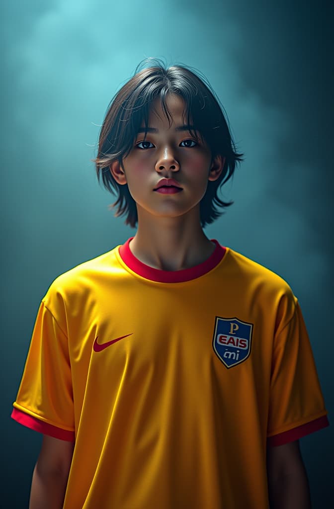  tshirt yellow , red , blue hyperrealistic, full body, detailed clothing, highly detailed, cinematic lighting, stunningly beautiful, intricate, sharp focus, f/1. 8, 85mm, (centered image composition), (professionally color graded), ((bright soft diffused light)), volumetric fog, trending on instagram, trending on tumblr, HDR 4K, 8K