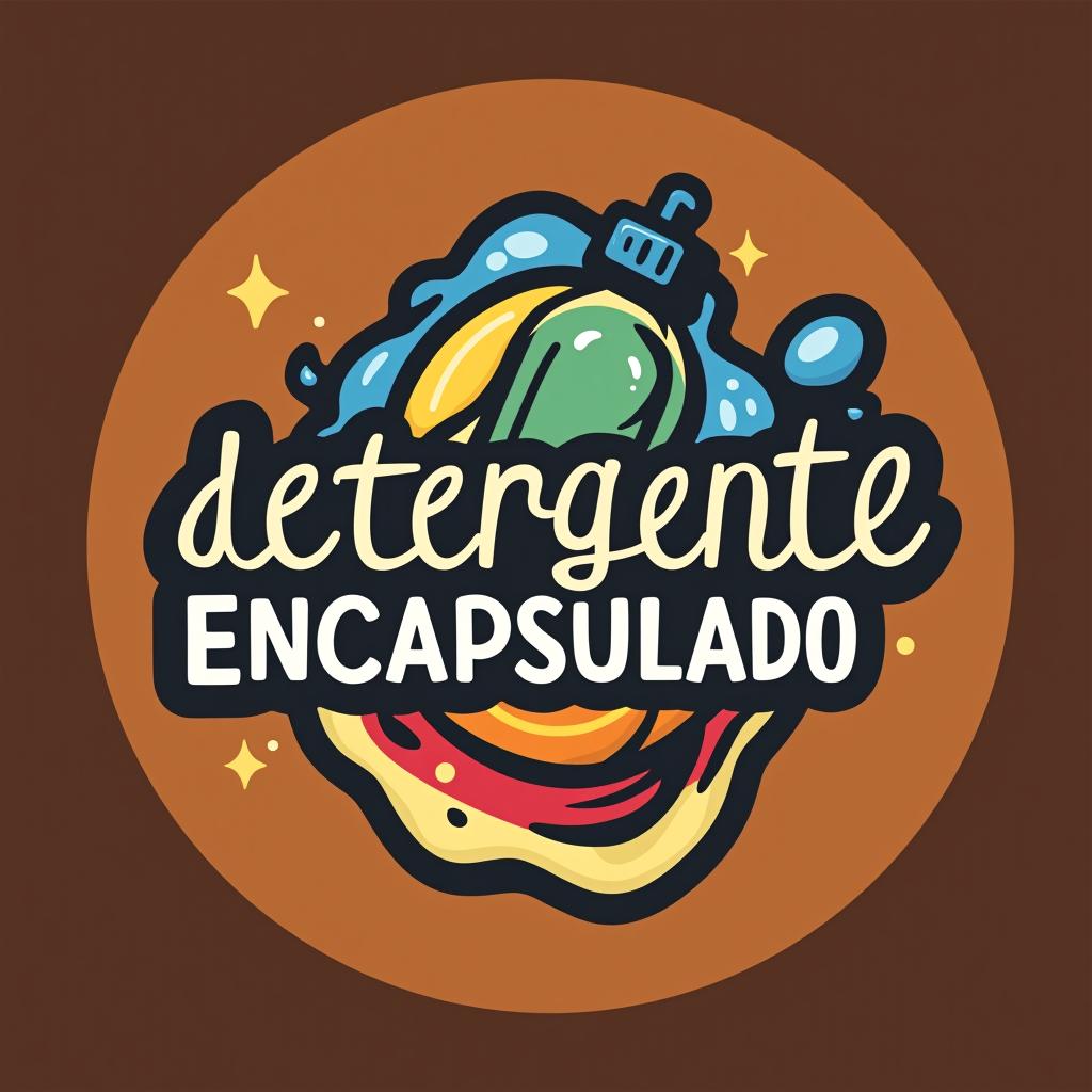  design a logo, , with the text 'detergente encapsulado '.