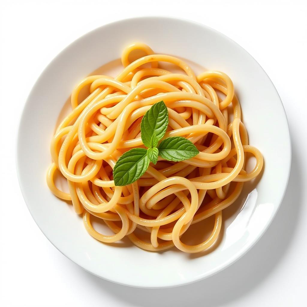  breathtaking large slide of spoiled burnt noodles, in a white flat plate on a white background, side view . award winning, professional, highly detailed