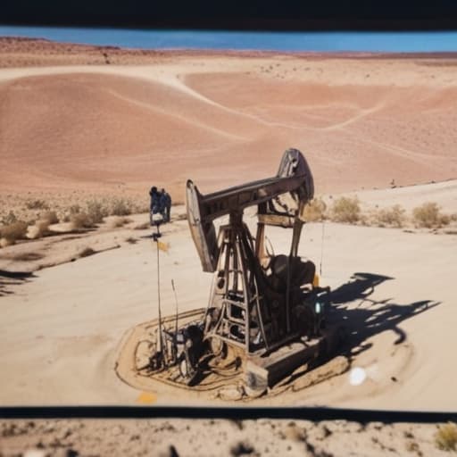 Someone went to the desert and found a huge oil well