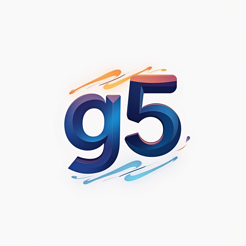  design a logo, , with the text 'g5'.