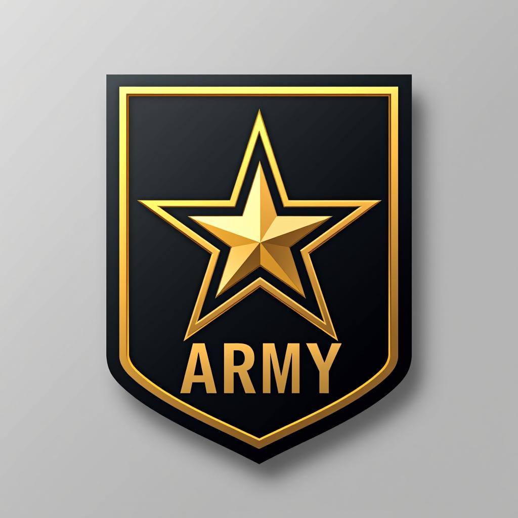  army logo with type 637, (logo:1.15), hq, hightly detailed, 4k