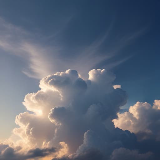 Clouds in Macro Photography style with Nature background