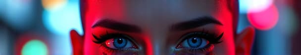  ultra realistic close up portrait ((beautiful pale cyberpunk female with heavy black eyeliner)), blue eyes, shaved side haircut, hyper detail, cinematic lighting, magic neon, dark red city, canon eos r3, nikon, f/1.4, iso 200, 1/160s, 8k, raw, unedited, symmetrical balance, in frame, 8k hyperrealistic, full body, detailed clothing, highly detailed, cinematic lighting, stunningly beautiful, intricate, sharp focus, f/1. 8, 85mm, (centered image composition), (professionally color graded), ((bright soft diffused light)), volumetric fog, trending on instagram, trending on tumblr, HDR 4K, 8K