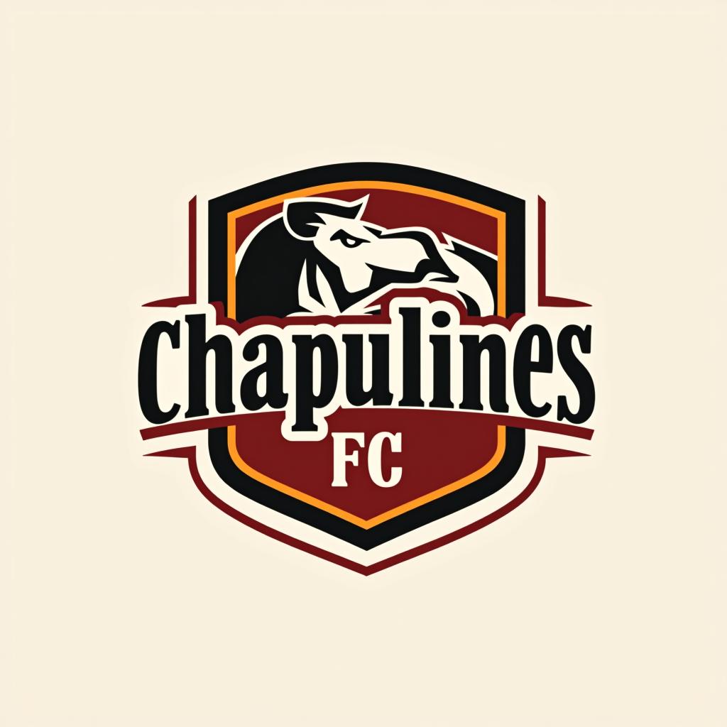  design a logo, , with the text 'chapulines fc'.