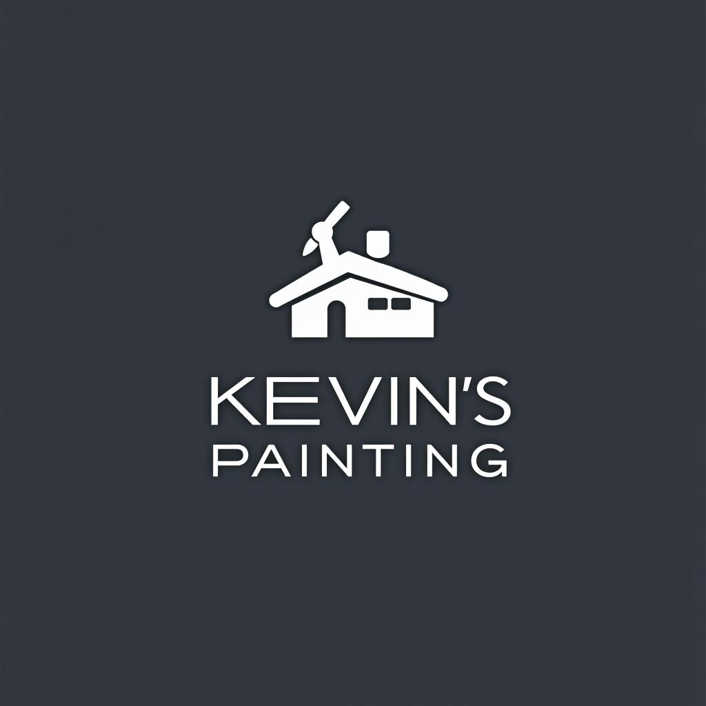  design a logo, in a minimalism style. painting service, with the text 'kevin’s painting '.