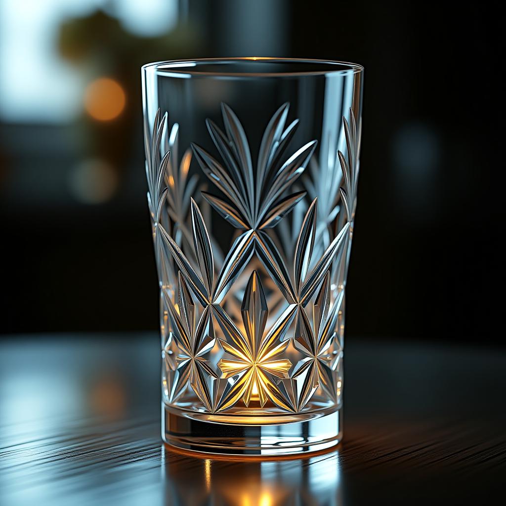  crystal glass, rich engraved details, light effect, ultra realistic, cinematic, cinematic, neutral