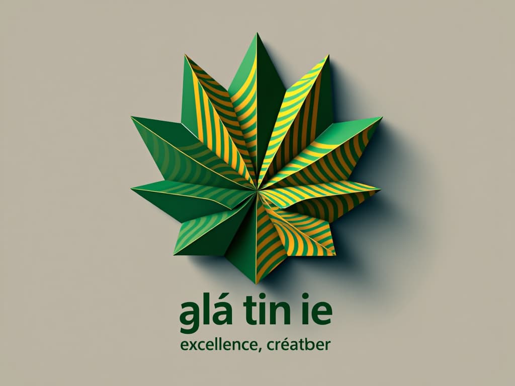  design a logo, in a origami style. génie, excellence, créateur , with the text 'ala africa rdc'.