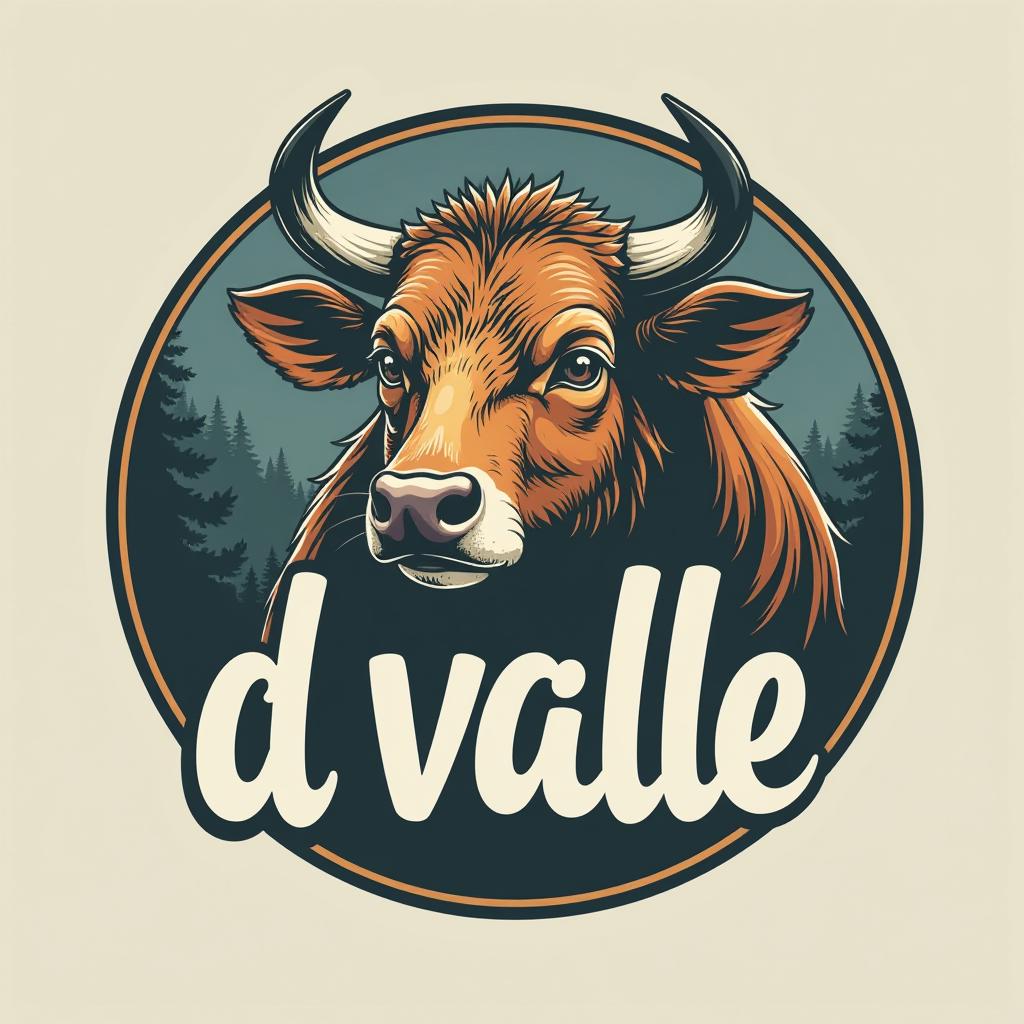  design a logo, productor ferretero , with the text 'd valle'.