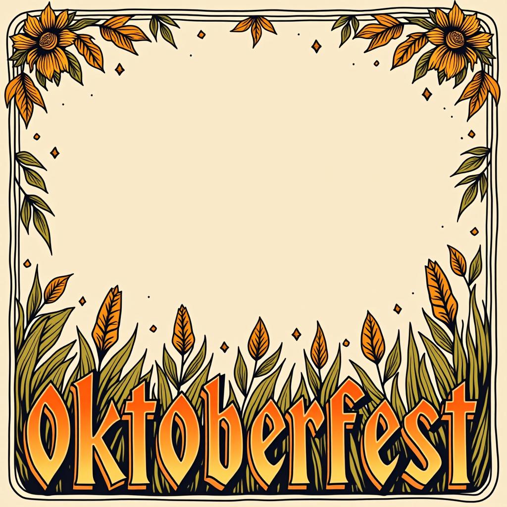  place the word oktoberfest at the bottom of the image