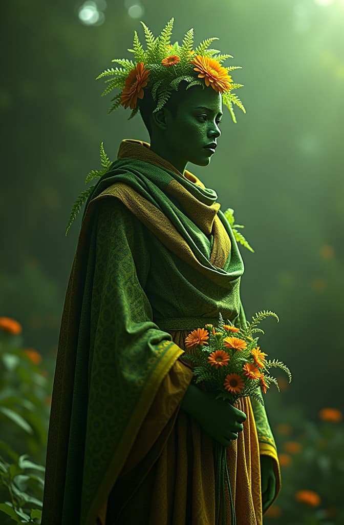  crea en una sola linea la plabra "ceres store" como si estuviera hecha por una enredadera de diferentes tipos de plantas, muchos tonos de verde, dos flores de calendula y dos de manzanilla hyperrealistic, full body, detailed clothing, highly detailed, cinematic lighting, stunningly beautiful, intricate, sharp focus, f/1. 8, 85mm, (centered image composition), (professionally color graded), ((bright soft diffused light)), volumetric fog, trending on instagram, trending on tumblr, HDR 4K, 8K