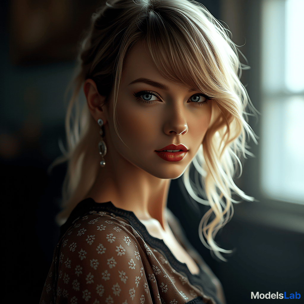  actual 8k portrait photo of taylor swift, looking into camera hyperrealistic, full body, detailed clothing, highly detailed, cinematic lighting, stunningly beautiful, intricate, sharp focus, f/1. 8, 85mm, (centered image composition), (professionally color graded), ((bright soft diffused light)), volumetric fog, trending on instagram, trending on tumblr, HDR 4K, 8K