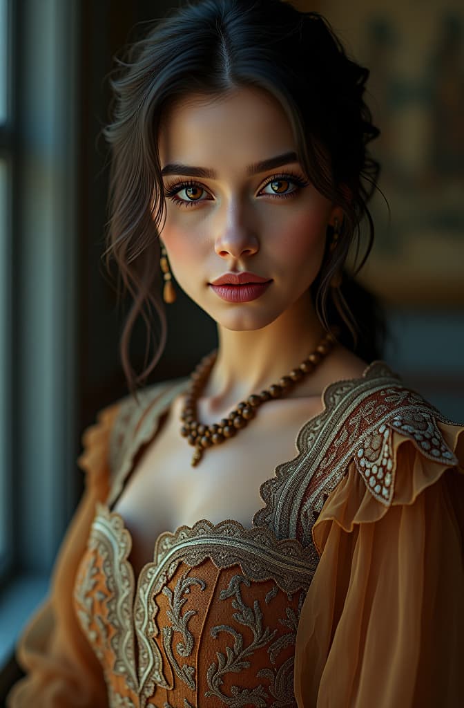  gavriela mistral hyperrealistic, full body, detailed clothing, highly detailed, cinematic lighting, stunningly beautiful, intricate, sharp focus, f/1. 8, 85mm, (centered image composition), (professionally color graded), ((bright soft diffused light)), volumetric fog, trending on instagram, trending on tumblr, HDR 4K, 8K