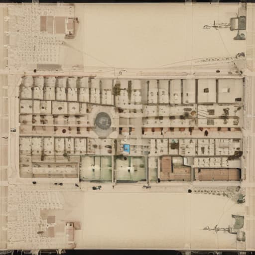 The site plan of bayn al qasryn area in al moez street in cairo as it was in the Fatimid era