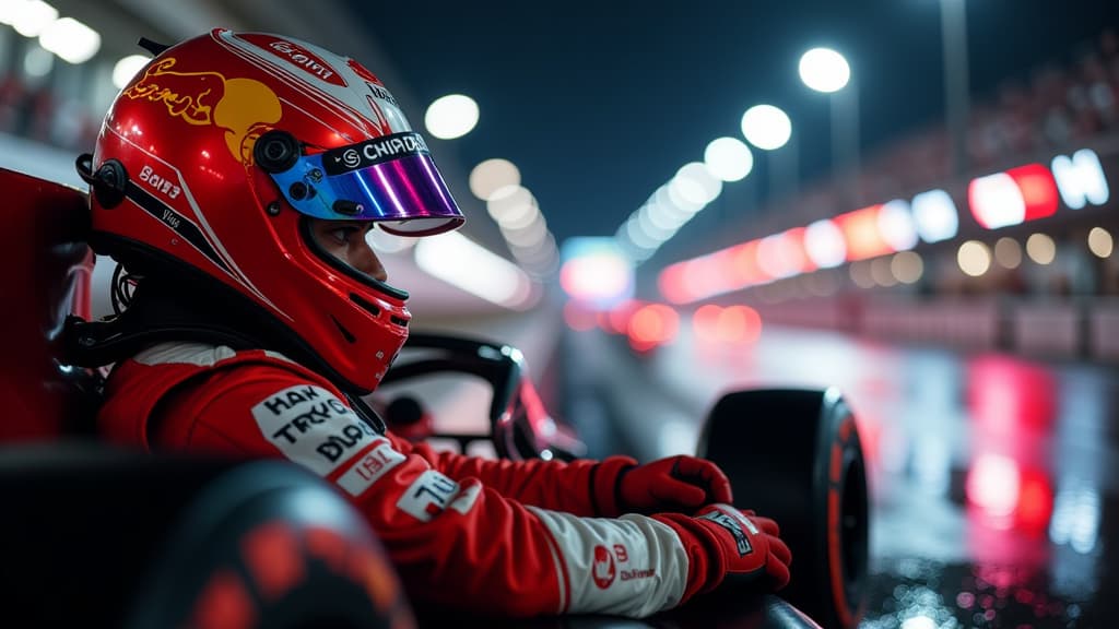  create an ultra realistic image showcasing nico hülkenberg in his haas car during the singapore formula 1 qualifying session. capture the intensity of the moment as hülkenberg's car shines under the bright lights of the street circuit, positioned on the third row. include elements of tire management, with detailed tire textures showing optimal temperature conditions. show hülkenberg's focus and determination, with expert nico rosberg in the background, admiring his performance. incorporate lo