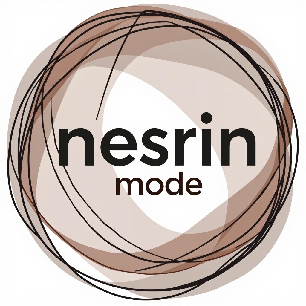  design a logo, in a abstract style. erstelle mir ein logo für ein kleider laden neutral mit dem namen , with the text 'nesrin mode '.