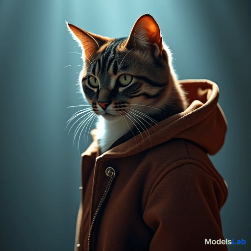  a cat model 9 hyperrealistic, full body, detailed clothing, highly detailed, cinematic lighting, stunningly beautiful, intricate, sharp focus, f/1. 8, 85mm, (centered image composition), (professionally color graded), ((bright soft diffused light)), volumetric fog, trending on instagram, trending on tumblr, HDR 4K, 8K