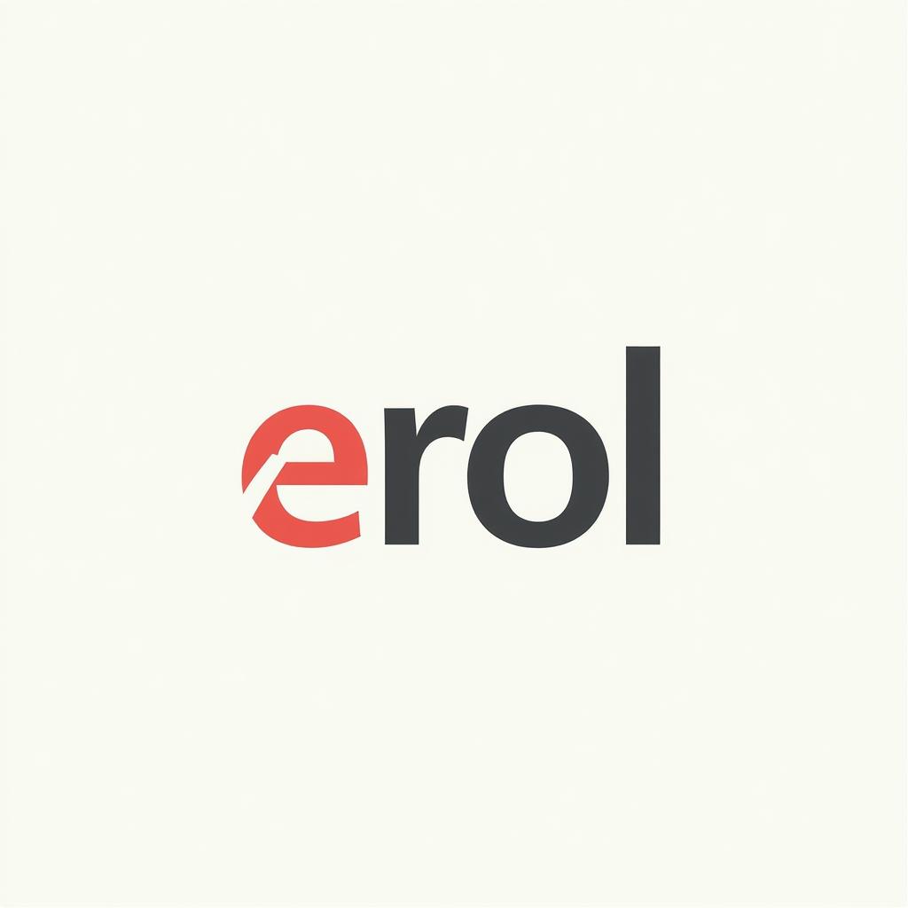  design a logo, , with the text 'erol'.