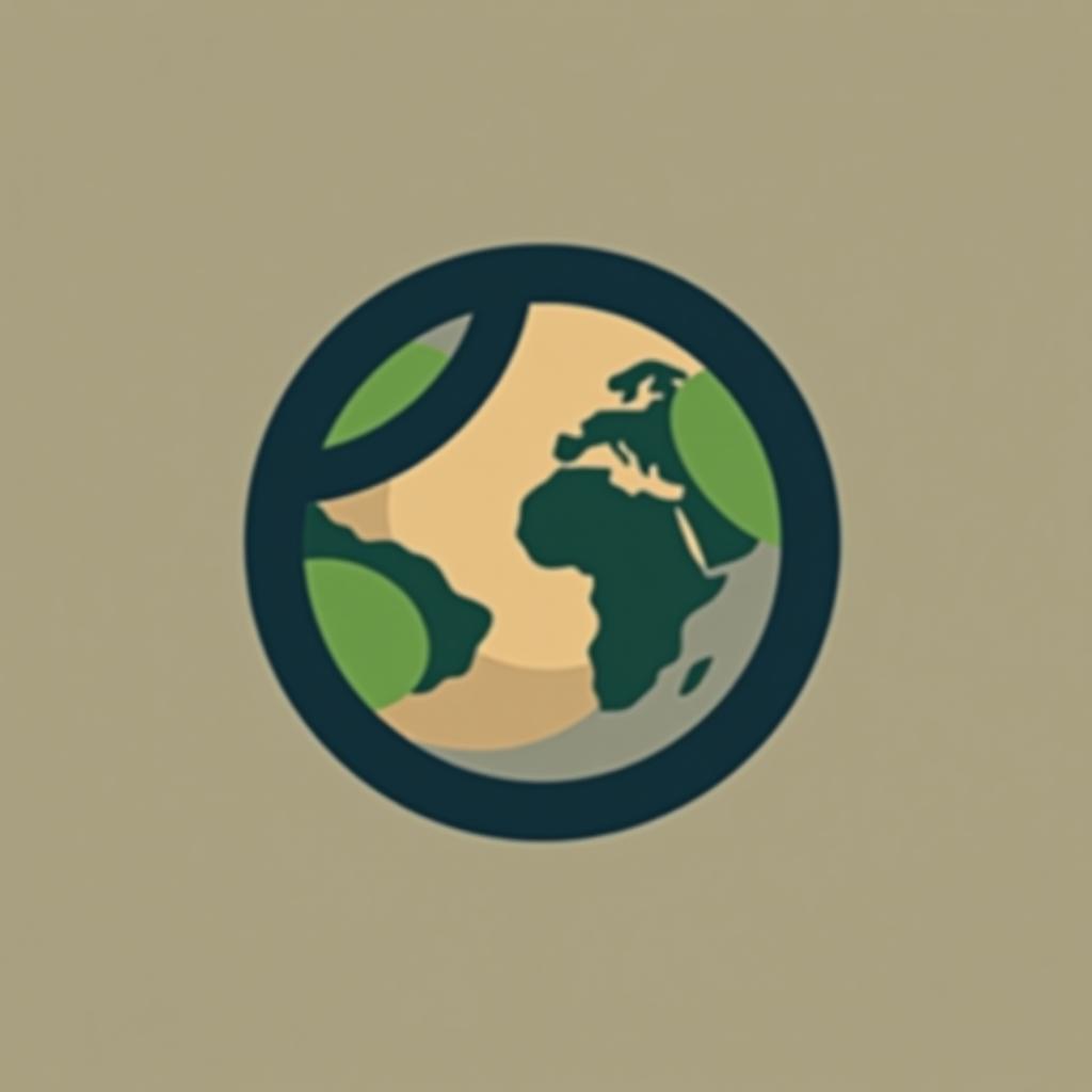  design a logo, earth logo, minimal modern style