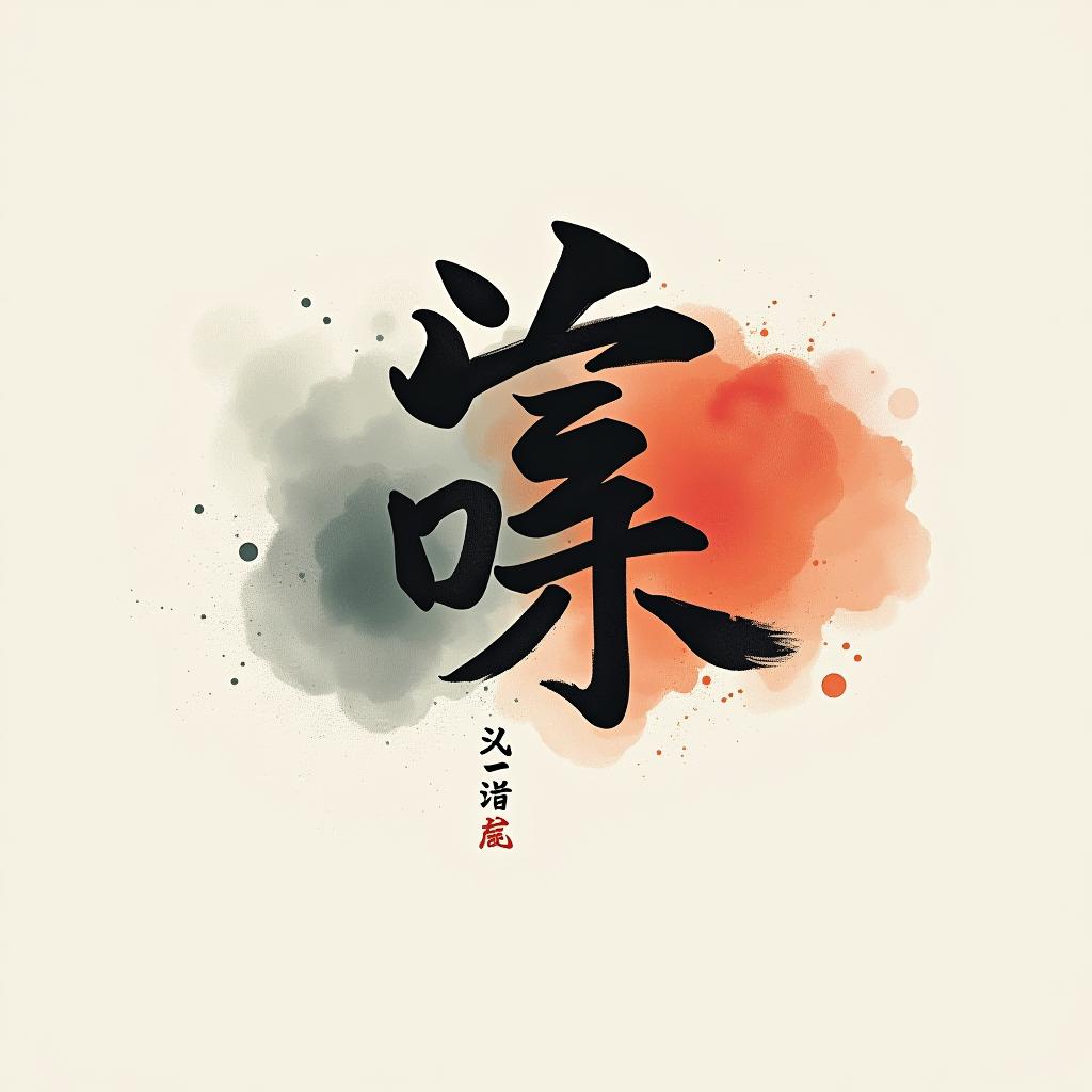  design a logo, in a watercolor style. 鬼滅の刃, with the text '透かしの刃'.