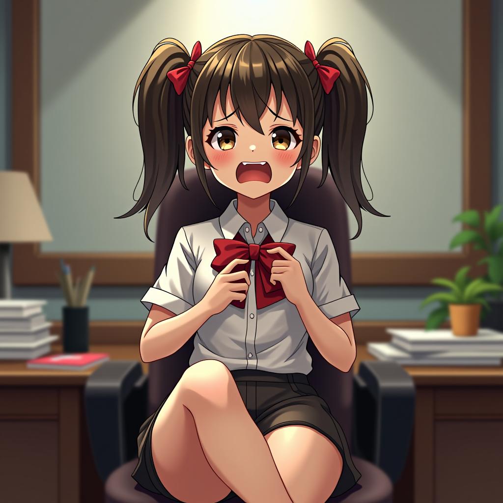  office ,(crying,scream),office,knee shot,large s,cute idol face(( juice:1.5)),((:1.8))((a very excessive juice:1.9)),((g string, female hair)), award winning, professional, highly detailed, masterpiece