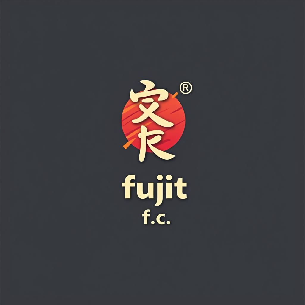  design a logo, 釣り , with the text 'fujit f.c'.