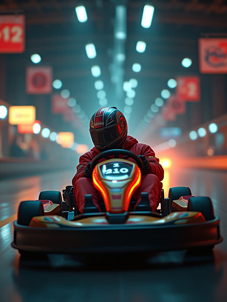  website, indoor go carting, website design, website layout hyperrealistic, full body, detailed clothing, highly detailed, cinematic lighting, stunningly beautiful, intricate, sharp focus, f/1. 8, 85mm, (centered image composition), (professionally color graded), ((bright soft diffused light)), volumetric fog, trending on instagram, trending on tumblr, HDR 4K, 8K