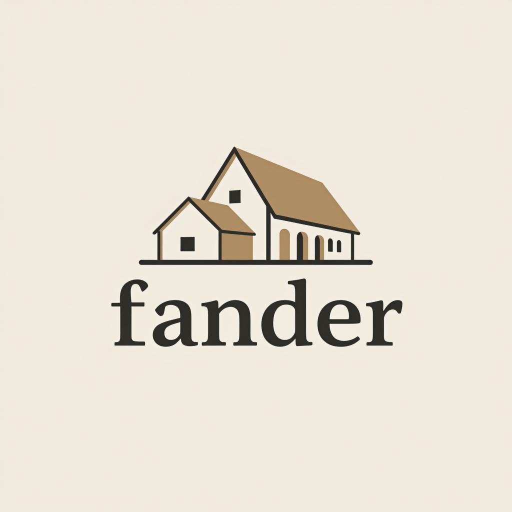  design a logo, minimal line logo in the theme of real estate, with the text ‘lander’