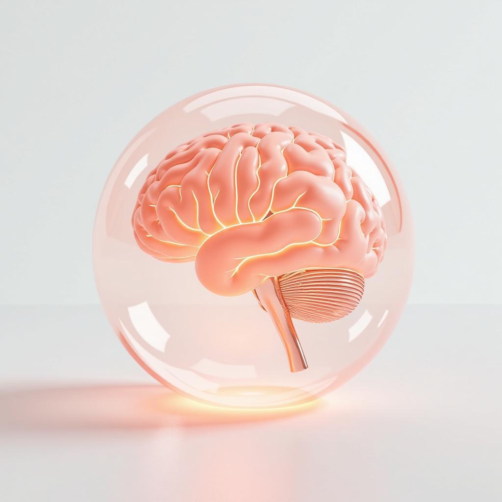  [psychology inside the icon] icon, peach gradient, white background, frosted glass, transparent sense of science and technology, ultra minimalist appearance, bright color, studio lighting, peach and white background, industrial design, a wealth of details, ultra high definition, dribble, pinterest, ray tracing, isometric view, blender, c4d, oc renderer v 6.0 style raw