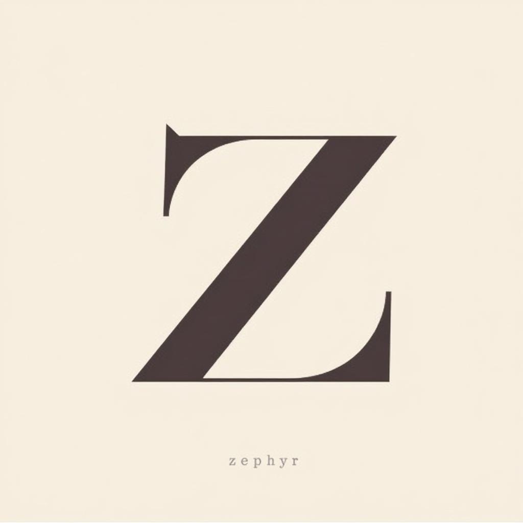  design a logo, create a letterform logo for ‘zephyr fashion’ featuring a stylish ‘z’, to reflect the brand’s trendy and contemporary fashion offerings.