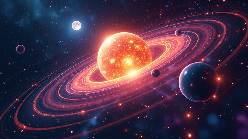  prompt: create a hyper realistic image showcasing the fascinating process of neutron star mergers. in the center of the composition, depict two neutron stars in a binary system, radiating intense gravitational waves. surround them with colorful signals representing diverse observations. include detailed elements symbolizing extreme states of matter, such as densely packed atomic nuclei. incorporate logos of leading research institutions to highlight the groundbreaking method developed by an inte