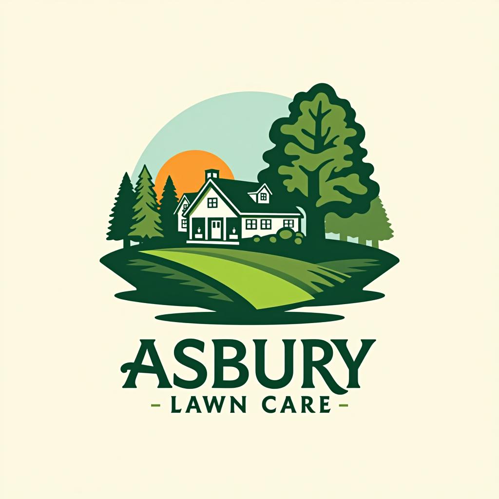  design a logo, asbury lawn care