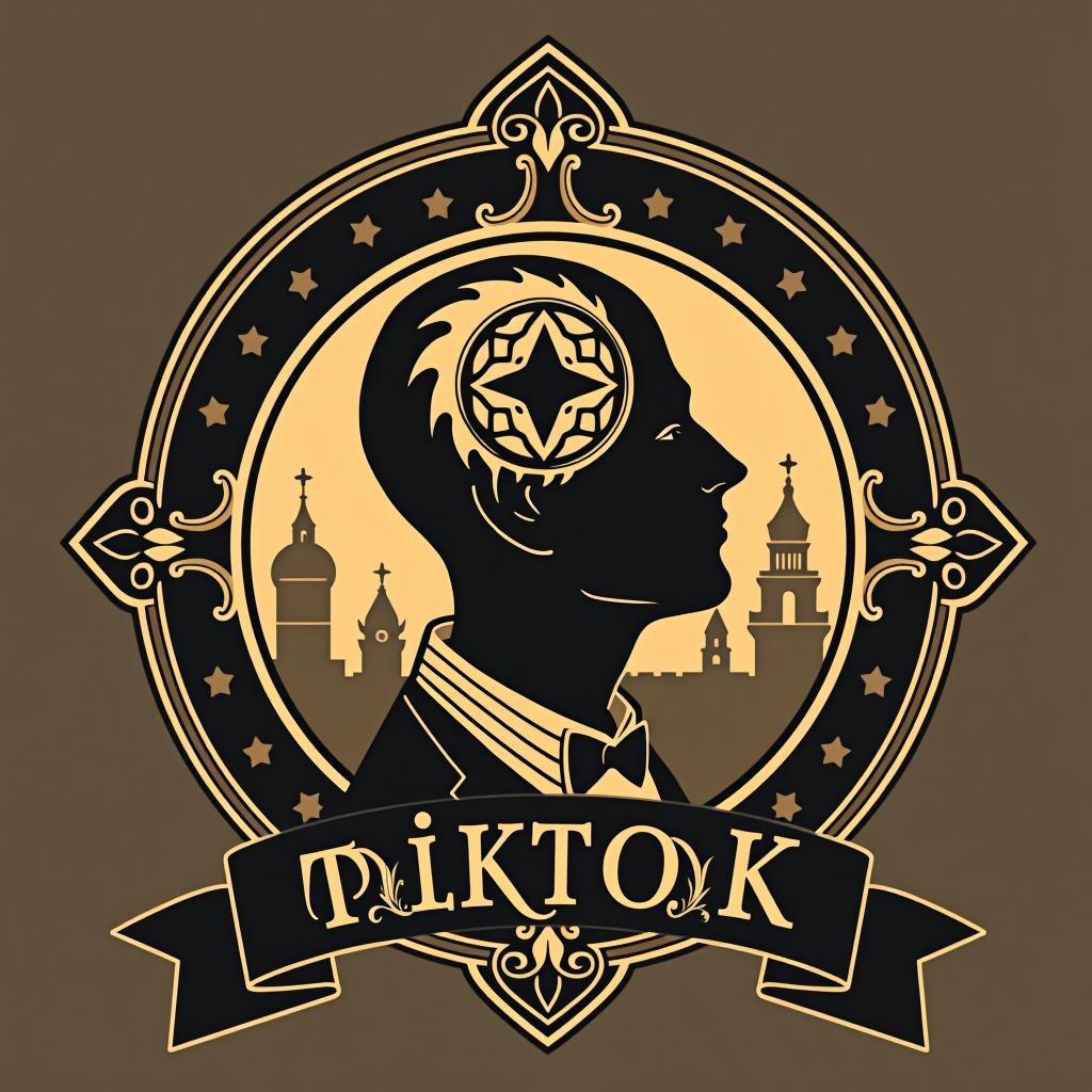  design a logo, fais moi un logo profil tiktok pour une chaîne nommée anekdothistorik, qui parle d’anecdotes historiques