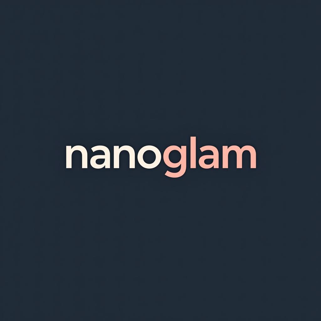  design a logo, , with the text 'nanoglam'.