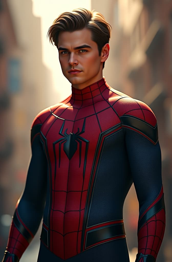  leonardo dicaprio joven anime comic spiderman retrato hyperrealistic, full body, detailed clothing, highly detailed, cinematic lighting, stunningly beautiful, intricate, sharp focus, f/1. 8, 85mm, (centered image composition), (professionally color graded), ((bright soft diffused light)), volumetric fog, trending on instagram, trending on tumblr, HDR 4K, 8K