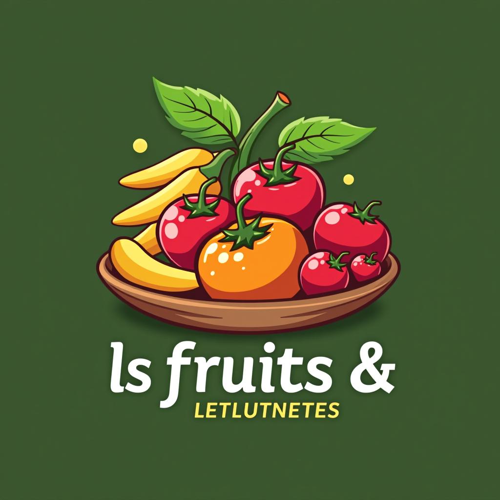  design a logo, panier fruit & légumes , with the text 'ls fruits & légumes '.