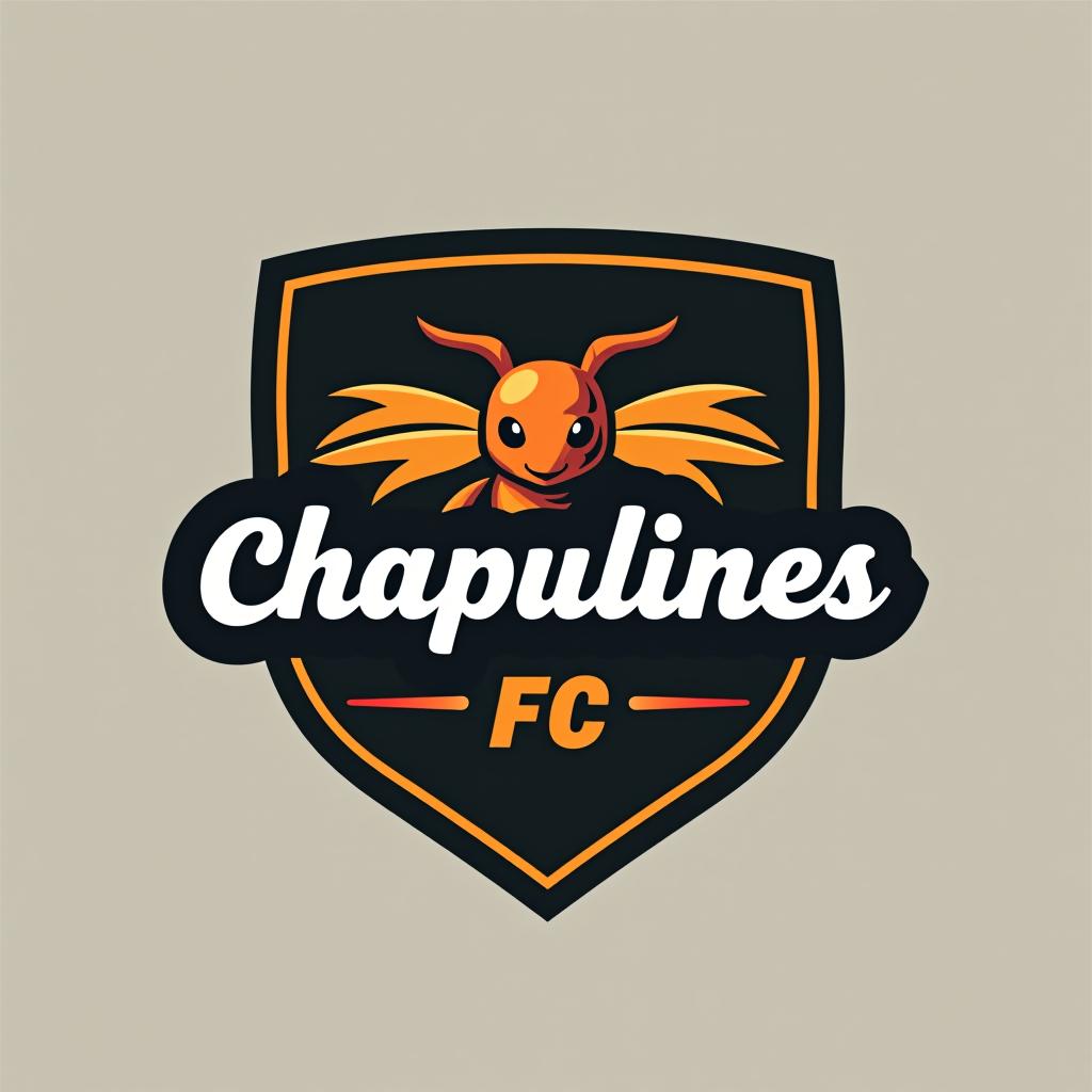  design a logo, , with the text 'chapulines fc'.