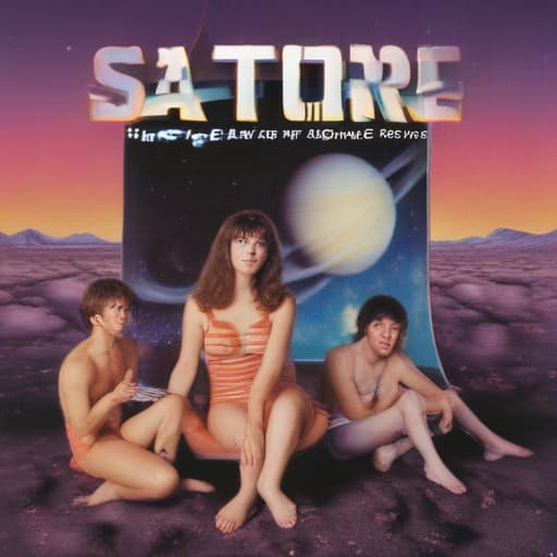 saturn album cover happy scene