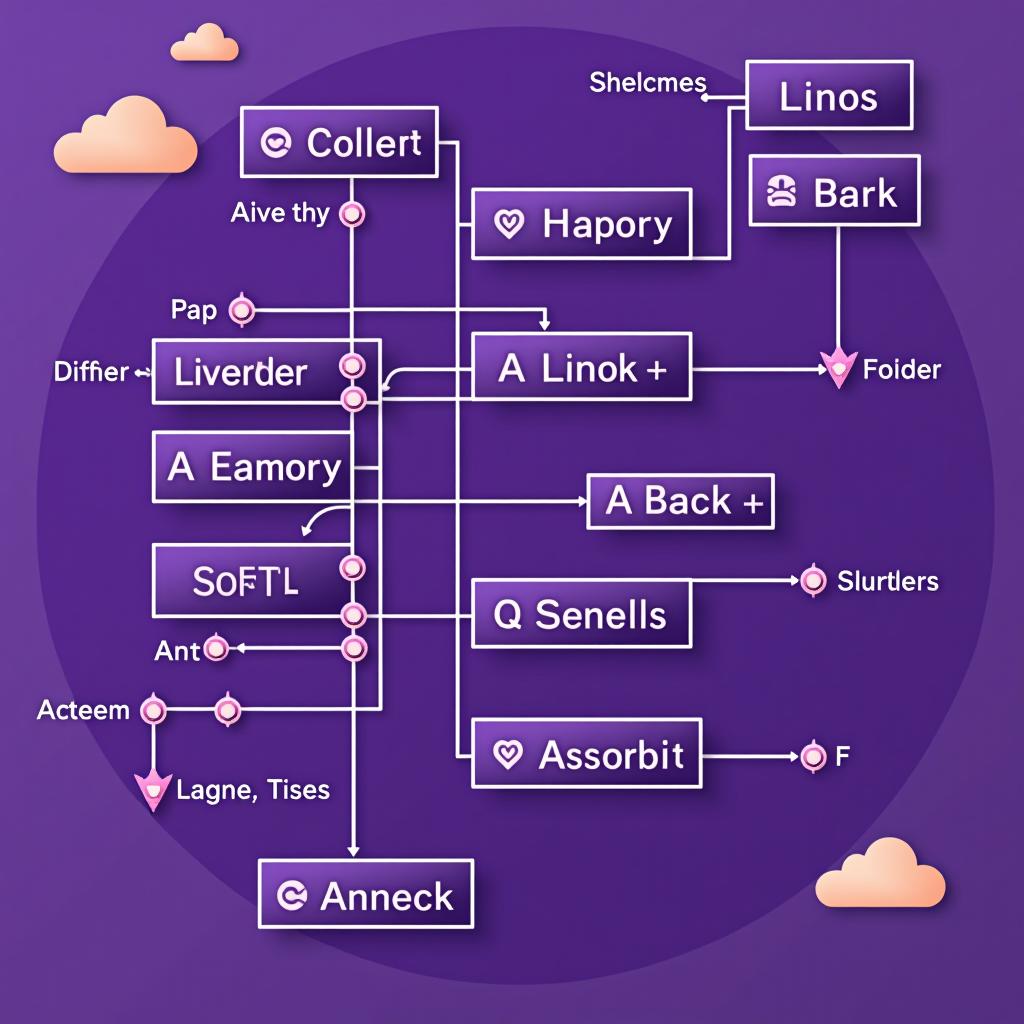  a diagram chain of programmed i/o in purple based theme