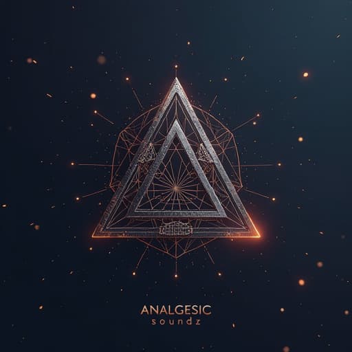  prompt: "create a geometric logo for the brand 'analgesic soundz', which represents the theme of music, artist, and producer. the logo should be modern and professional, incorporating abstract shapes or symbols that evoke the essence of music and sound production. the color palette should be sleek and sophisticated, maybe with hints of silver or gold to signify the high quality of the brand. please ensure the design is clean, without any human figures or inappropriate content, focusing solely on the artistic representation of the brand's theme and name." hyperrealistic, full body, detailed clothing, highly detailed, cinematic lighting, stunningly beautiful, intricate, sharp focus, f/1. 8, 85mm, (centered image composition), (professionally color graded), ((bright soft diffused light)), volumetric fog, trending on instagram, trending on tumblr, HDR 4K, 8K