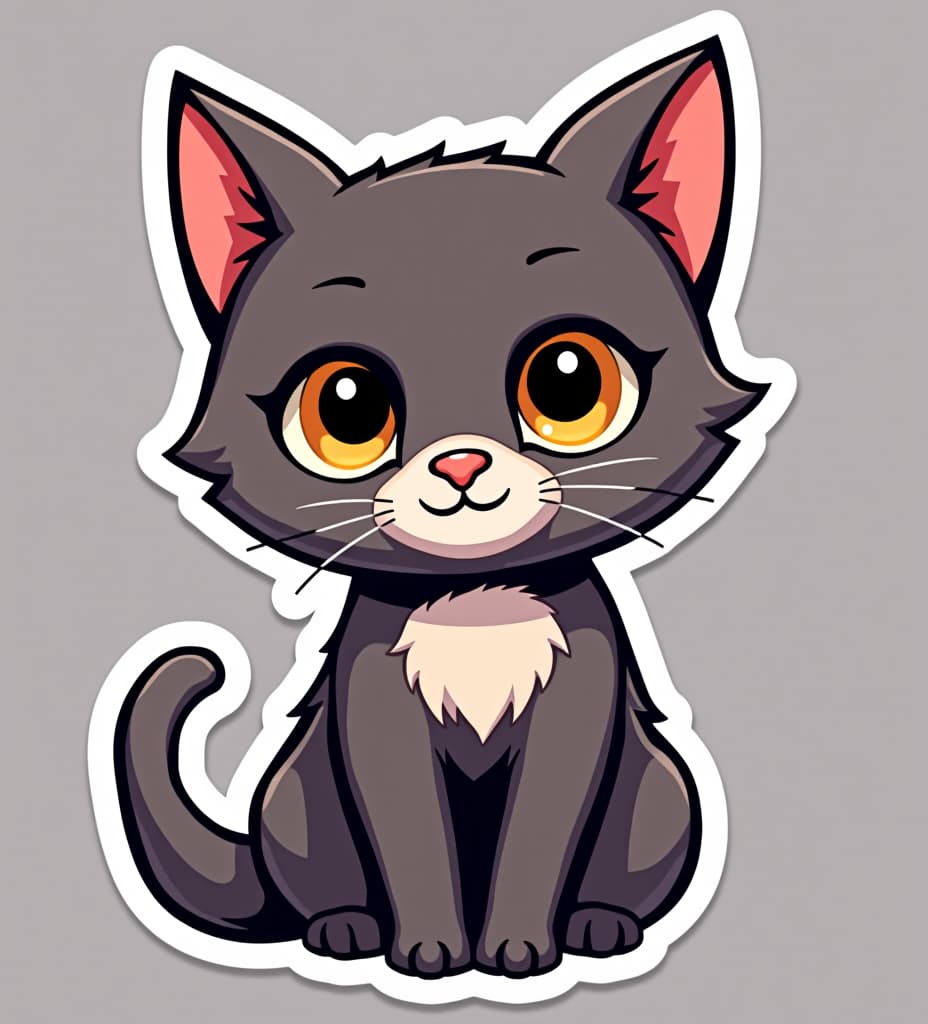  cat sticker art cartoon