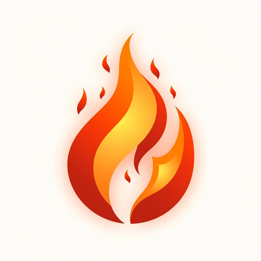  design a logo, icône de feu, logo, graphiques, 8k, fond blanc, ui, ux, site web