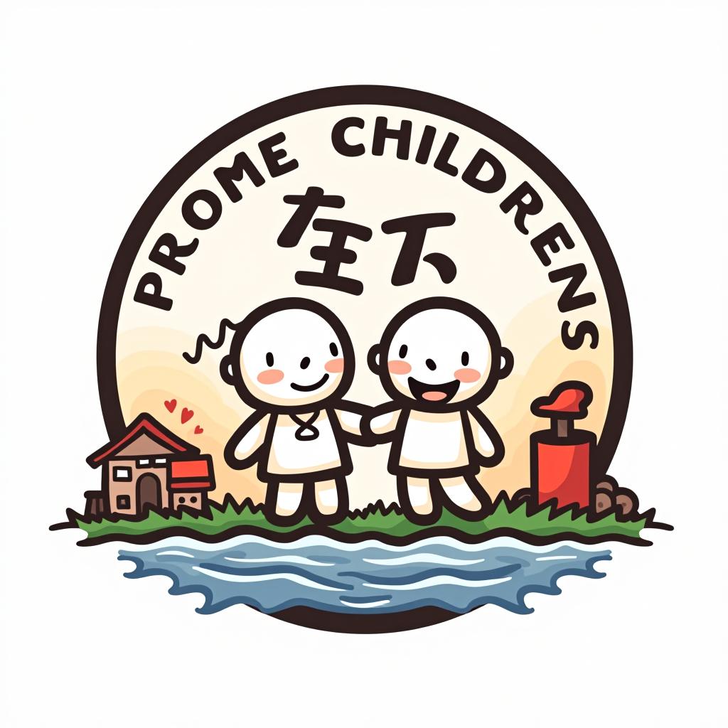  design a logo, protecting children's lives from disasters, with the text '悔滅'.