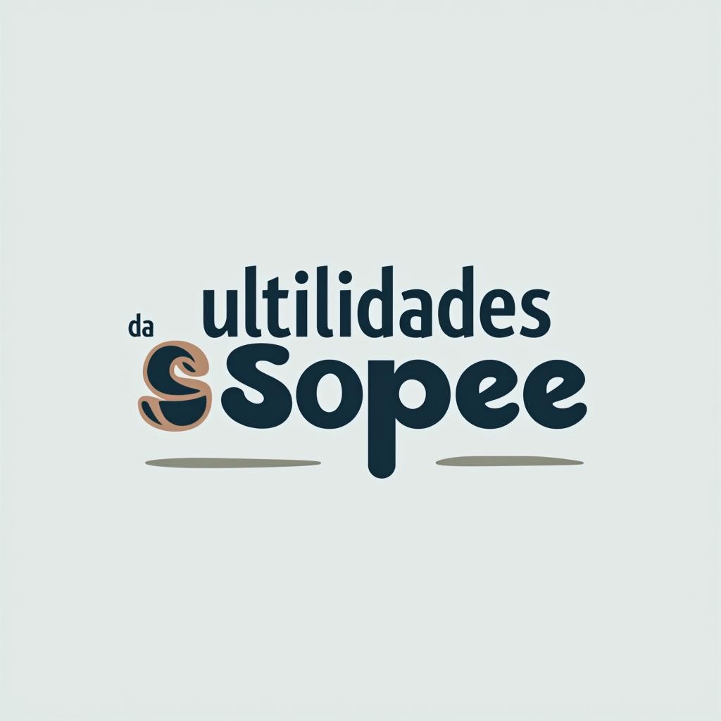  design a logo, , with the text 'ultilidades da shopee'.