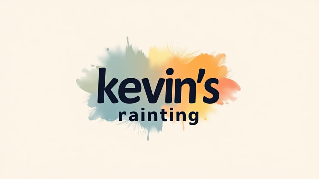  design a logo, in a minimalism style. painting service, with the text 'kevin’s painting '.