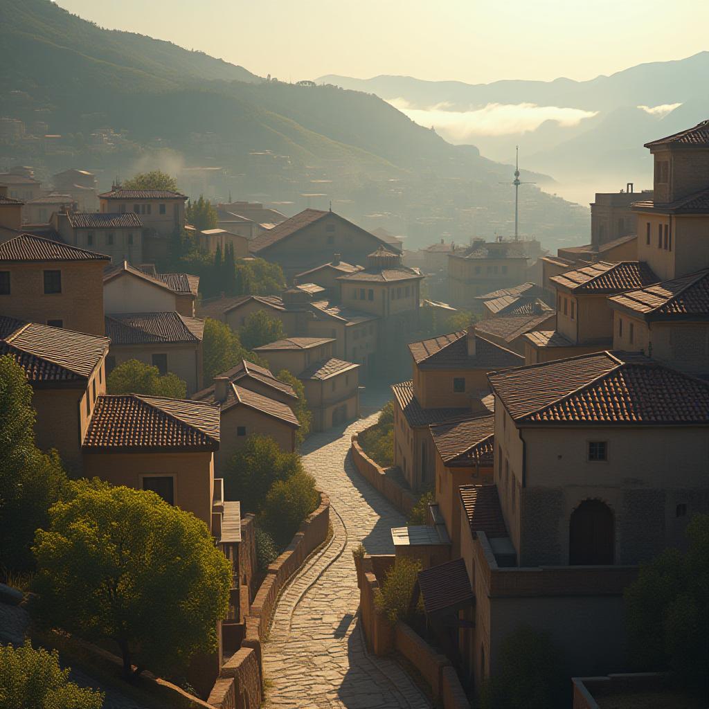  a visual of the ancient appearance of a place in the southeast region of turkey. the visual should include plenty of historical and cultural elements. it should also be a city view. hyperrealistic, full body, detailed clothing, highly detailed, cinematic lighting, stunningly beautiful, intricate, sharp focus, f/1. 8, 85mm, (centered image composition), (professionally color graded), ((bright soft diffused light)), volumetric fog, trending on instagram, trending on tumblr, HDR 4K, 8K