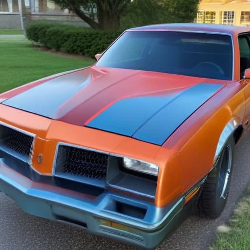 1986 cutlass cowl hood with sunrise color wrap