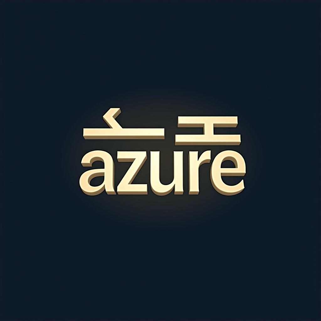  design a logo, 車屋さんのロゴです。, with the text 'azure'.